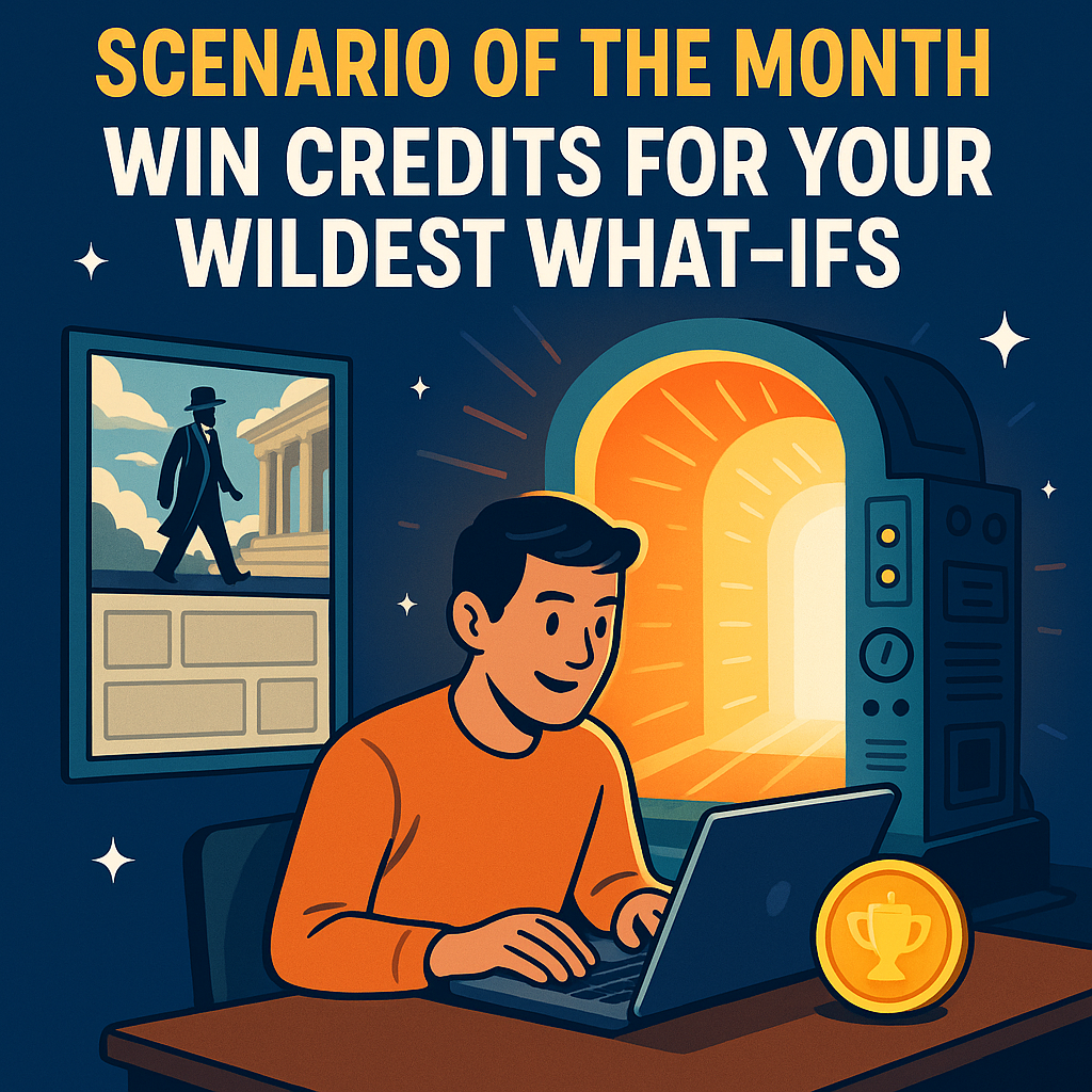 Announcing Scenario of the Month: Win Credits for Your Wildest What‑Ifs